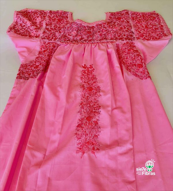 Mexican San Antonino Dress Rosewood