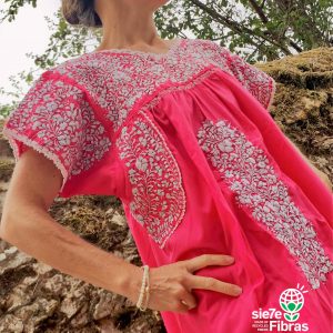 San Antonino Dress Pink White